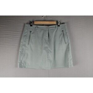NVO Lanctot Golf Tennis Pickleball Skort Skirt Size 14 Checks Light Green Blue